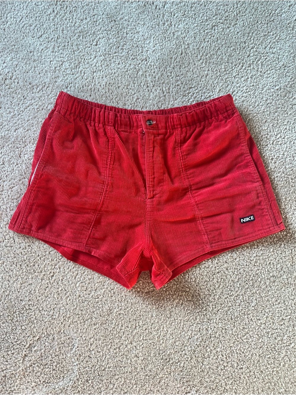 Vintage Nike Women’s Red Corduroy Shorts